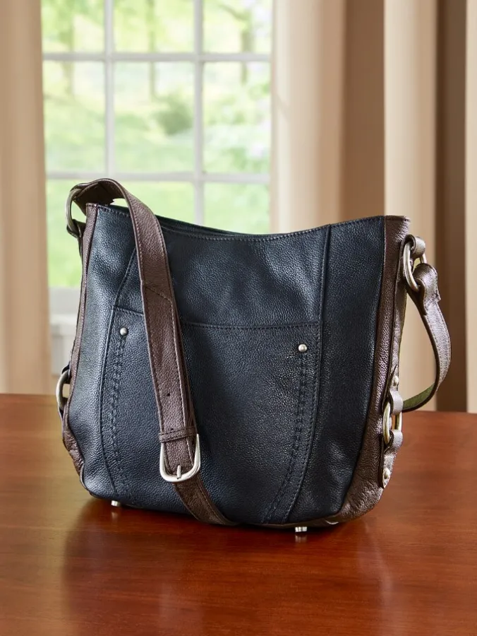 Ella Simone Manchester Leather Shoulder Bag