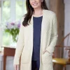 Ella Simone Open-Stitch Cotton Cardigan