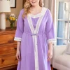 Ella Simone Point de Venise Lace Short Robe