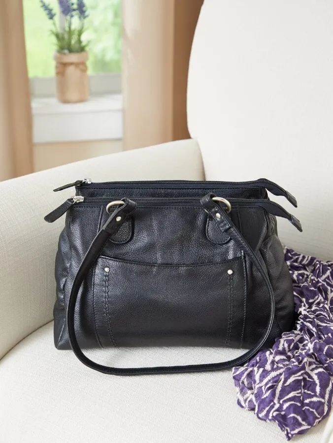 Ella Simone Rockingham Leather Organizer Bag
