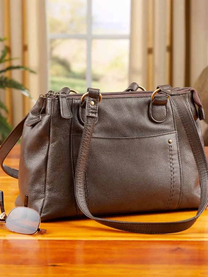 Ella Simone Rockingham Leather Organizer Bag