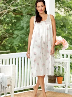 Ella Simone Silky Satin Nightgown