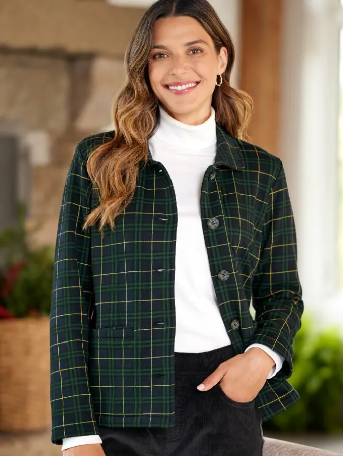 Ella Simone Soft Knit Jacket With Plush Lining