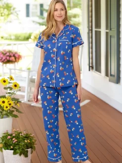 Ella Simone Strawberry Fields Cotton Pajama Set