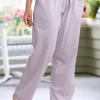 Ella Simone Sweet Eyelet Lace Cotton Knit Pajama Pants