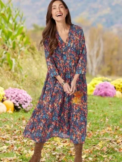 Ella Simone® Tiered Floral Dress