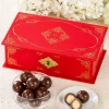 Embossed Red Filigree Tin With Luxury Malted Milk Balls