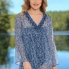 Embroidered Swimsuit Cover-Up Dress