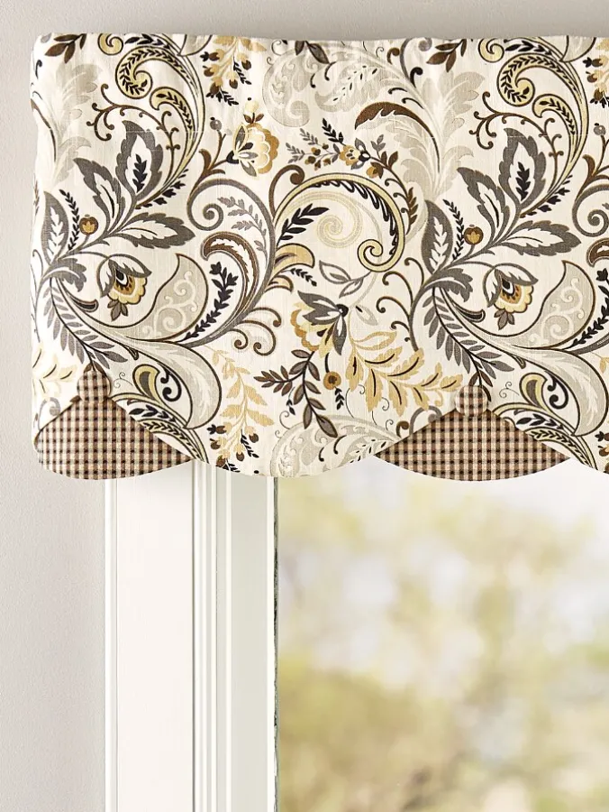 Emerson Paisley Lined Rod Pocket Layered Valance