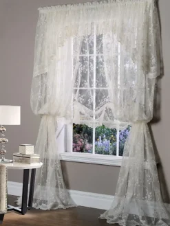 Enchanted Gardens Lace Tailored Valance by Country Curtains®