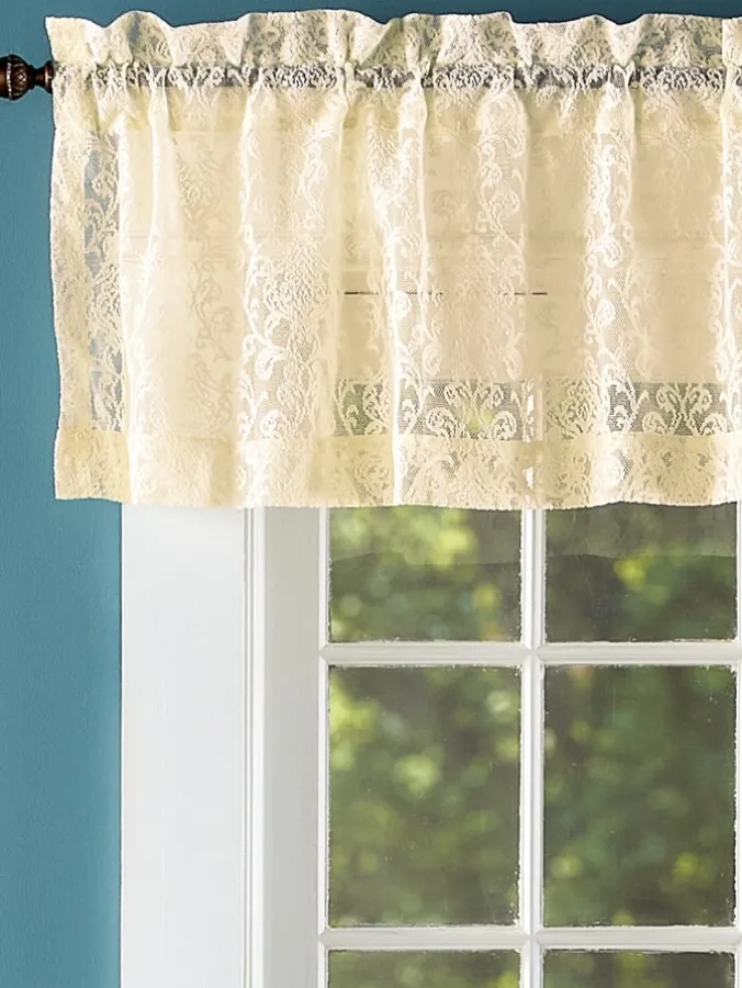 Endless Lace Rod Pocket Tailored Valance