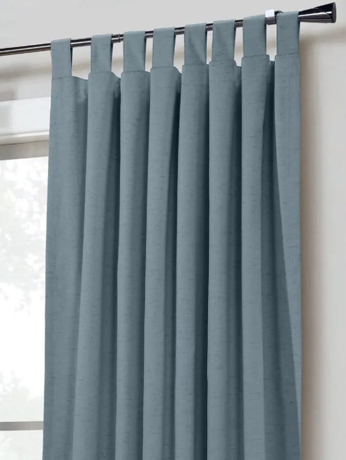 Energy-Efficient Lined Blackout Tab Top Patio Curtains