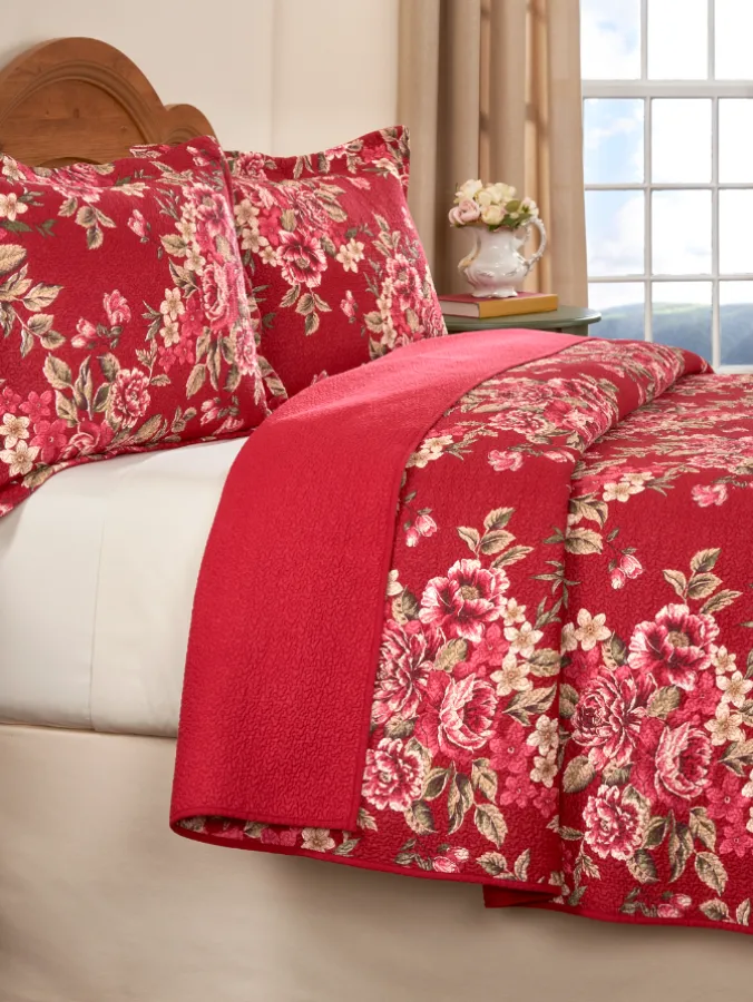 English Garden Cotton Quilt or Pillow Sham