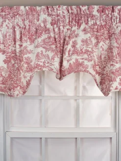 Essex Toile Lined Rod Pocket Empress Swag Pair by Country Curtains®