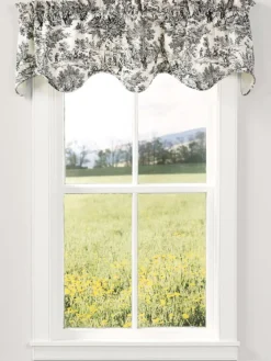 Essex Toile Lined Rod Pocket Scalloped Valance by Country Curtains®