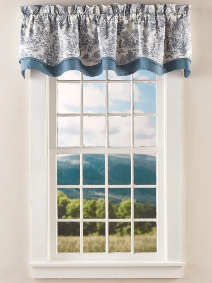 Essex Toile Rod Pocket Bradford Valance