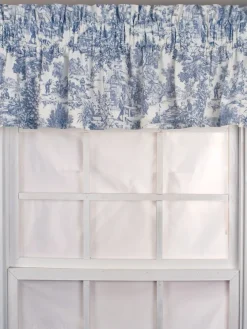 Essex Toile Rod Pocket Tailored Valance by Country Curtains®