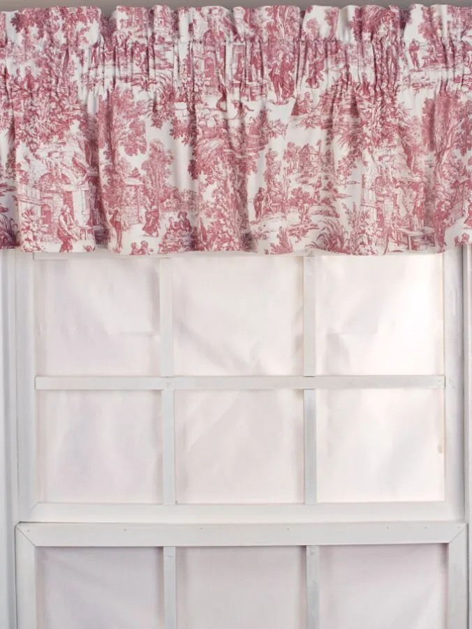 Essex Toile Rod Pocket Tailored Valance by Country Curtains®