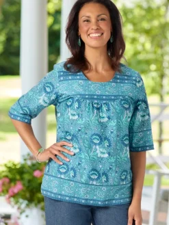 Everbloom Muumuu Tunic Top
