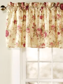 Everlasting Rose Lined Rod Pocket Valance