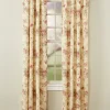 Everlasting Rose Lined Rod Pocket Curtains