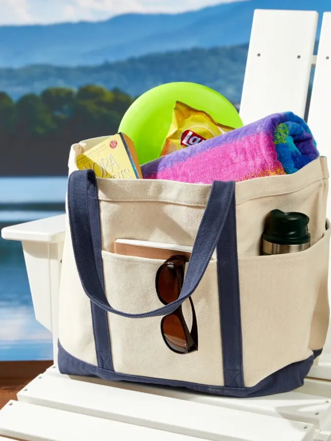 Everyday Open-Top Canvas Tote Bag