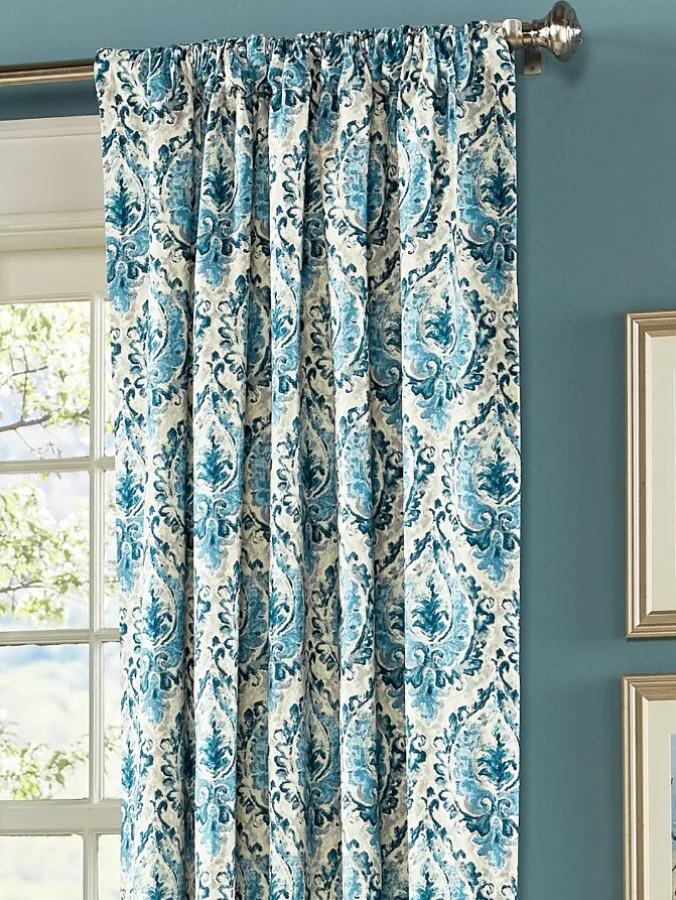Fenton Medallion Lined Rod Pocket Curtains