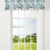 Fenton Medallion Rod Pocket Scalloped Button Valance