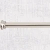 Flat Finial Curtain Rod, 1 Inch