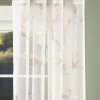 Floral Botanical Semi-Sheer Grommet Top Panel