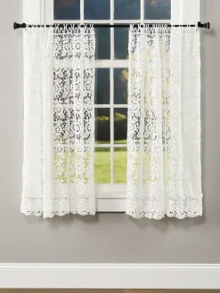 Floral Medallions Macrame Tier Panel