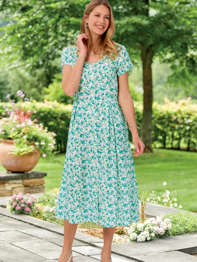 Floral Pastel Midi Dress