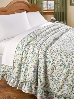 Floral Plisse Bedspread