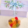 Floral Ribbon Candy Tin With Flower Gummies