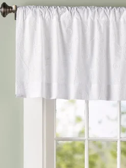Floret Candlewick Rod Pocket Tailored Valance