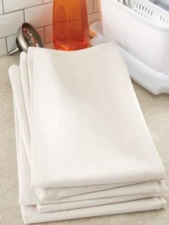 Flour Sack Off-White Cotton Towel Set