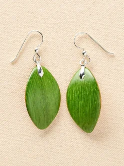 Forest Dreams Mini Leaf Wood Drop Earrings
