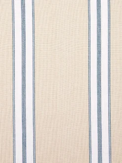 French Ticking Rod Pocket Insert Valance