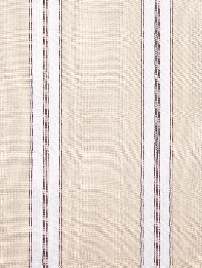 French Ticking Rod Pocket Swag Pair