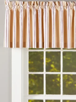 French Ticking Rod Pocket Tailored Valance by Country Curtains®