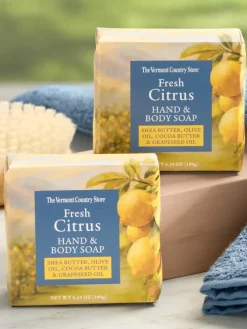 Fresh Citrus Hand and Bath Soaps, Set of 2
