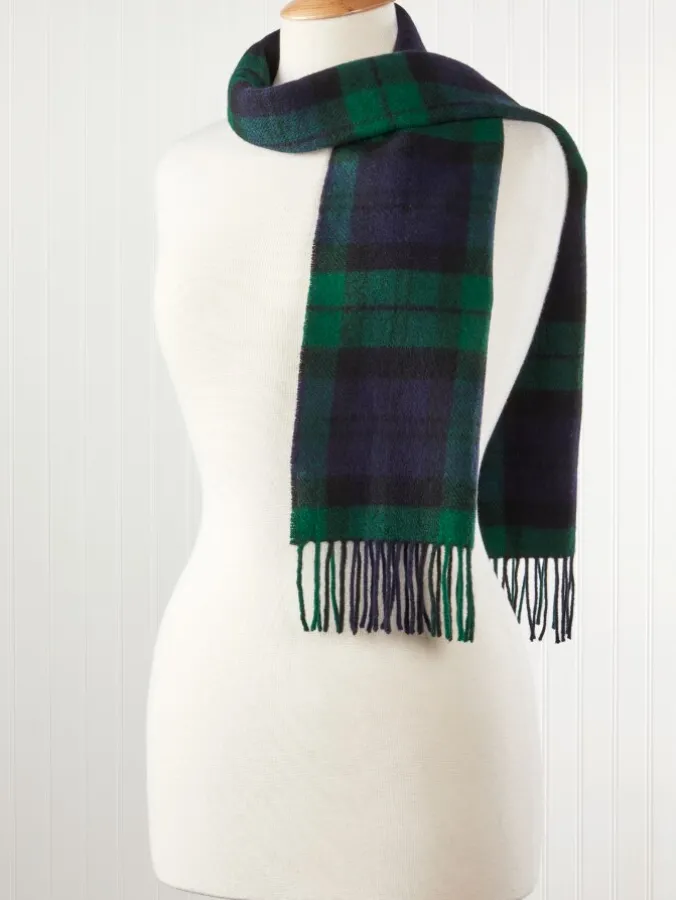 Frost Fighter Irish Lambswool Plaid Scarf