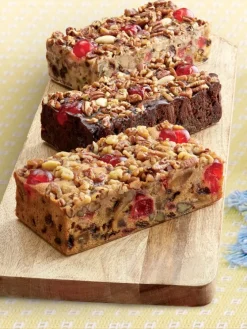Fruitcake Gift Sampler Trio, Three 1 Pound Loaves