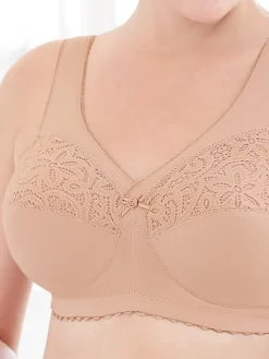 Full-Coverage Wireless Cotton Support Bra