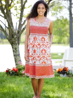 Fun in the Sun Block-Print Sundress