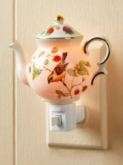 Garden Teapot Ceramic Night-Light