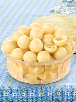 German Butterscotch Liqueur White Chocolate Cordials, 1 Pound Bag
