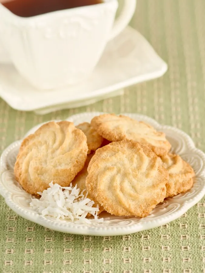 German Coconut Cookies, Set of 2