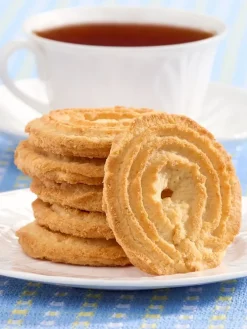 German Coconut Spritz Cookies, Set of 2