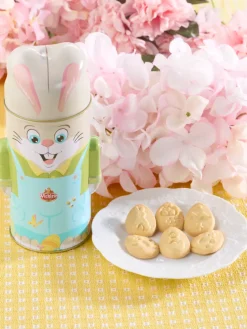 German Easter Bunny Tin With Butter Cookies